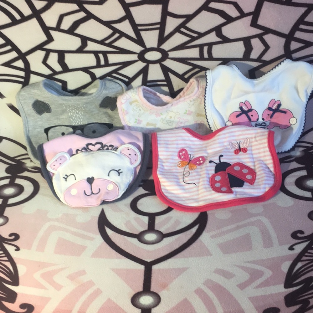 Baby Girl Animal print Bibs